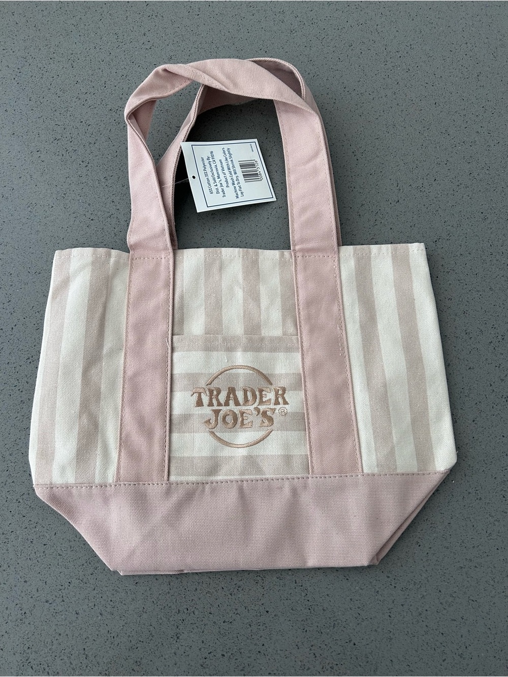 Trader Joe's Pastel Stripe Mini Tote Summer Bundle - Picture 10 of 14